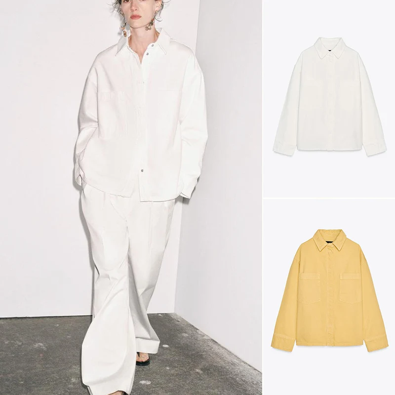 Summer New Lazy Sle Long Sve Collar Casual Cotton irt Coat with ket Women's Busin Office Wear Loose Fit UV Prote...
Summer New Lazy Sle Long Sve Collar Casual Cotton irt Coat with ket Women's Busin Office Wear Loose Fit UV Prote...
