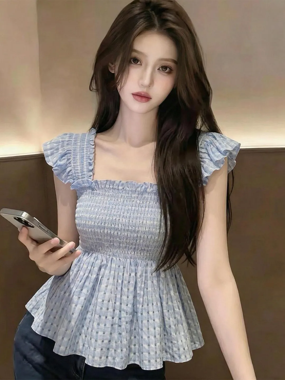 French Style Convenient Shirt Women's Summer 2026 New Skirt Hem Beautiful Small Fly Sleeve Top Wooden Design Short Sleeve
French Style Convenient Shirt Women's Summer 2026 New Skirt Hem Beautiful Small Fly Sleeve Top Wooden Design Short Sleeve