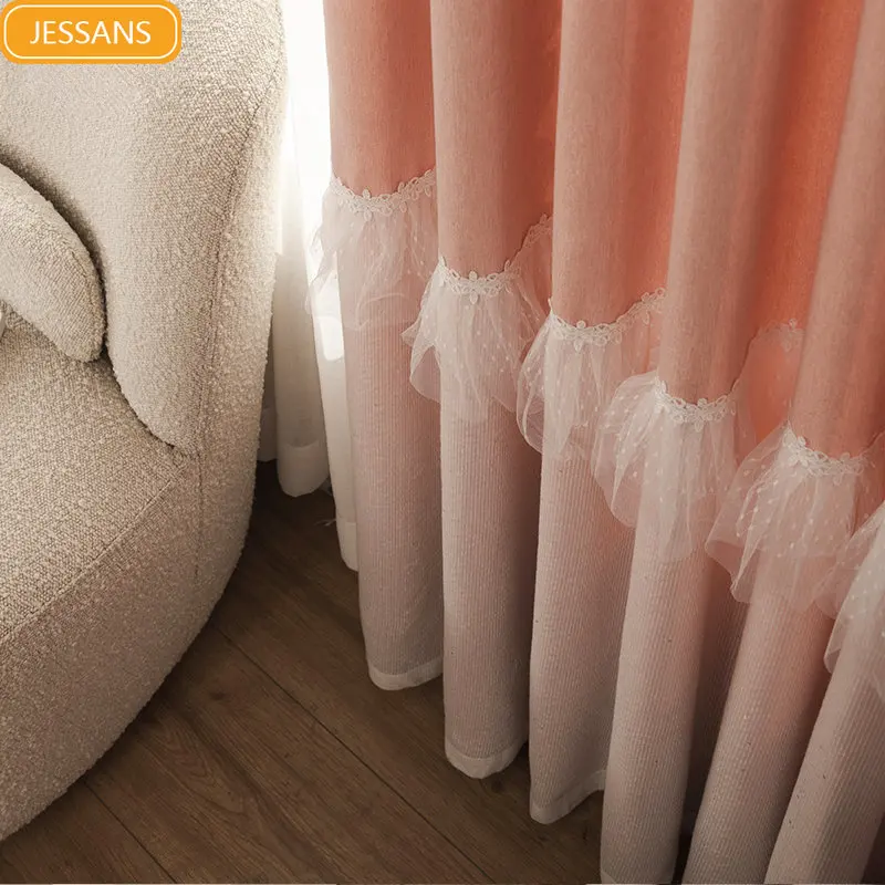Princess style pink lace ruffles mosaic living room bedroom dining room balcony curtains Curtains for Living dining room bedroom
Princess style pink lace ruffles mosaic living room bedroom dining room balcony curtains Curtains for Living dining room bedroom