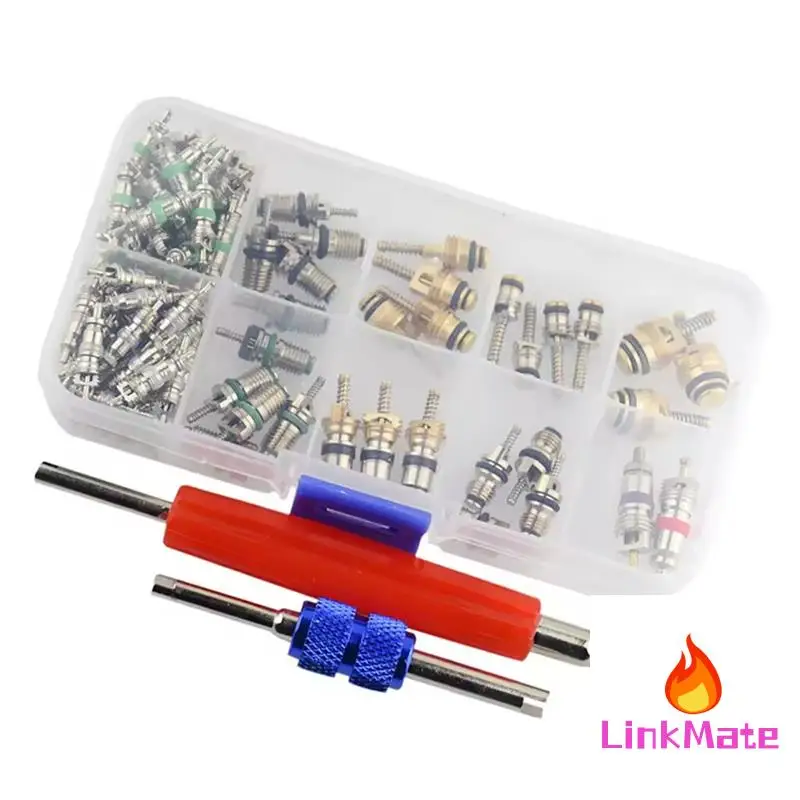 102Pcs AC Valve Core Assortment R134A Car Air Conditioner Valve Cores Assortment Air Conditioning Assortment For Buick
102Pcs AC Valve Core Assortment R134A Car Air Conditioner Valve Cores Assortment Air Conditioning Assortment For Buick