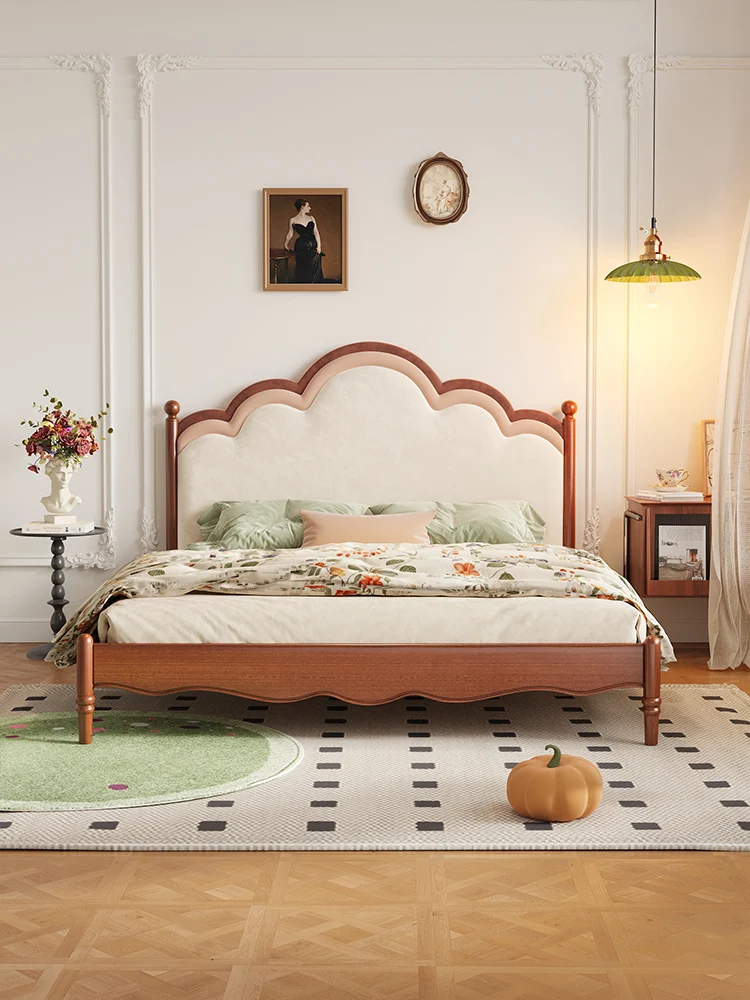 Solid Wood Children's Bed Girl Princess Bed French Retro Bedroom Cream Style Simple Double Bed
Solid Wood Children's Bed Girl Princess Bed French Retro Bedroom Cream Style Simple Double Bed