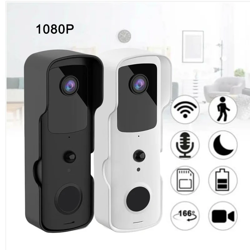 NEW Wouwon Mini 1080P WiFi Doorbell Camera Smart Wireless Video Doorbell Protection Intercom Security Doorbell Smartlife APP