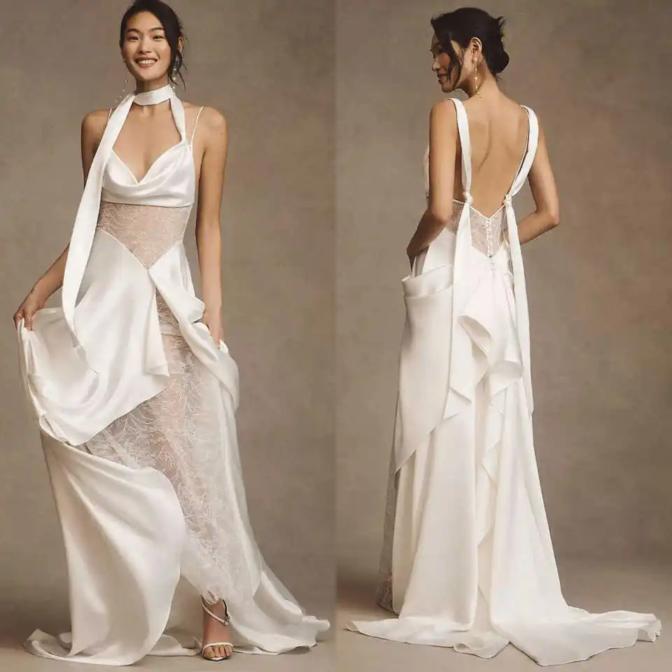 New Arrival Pajamas Dresses Women Robe Nightgown Backless Bathrobe Sleeveless Maternity Dressing Gown for Photography Customized
New Arrival Pajamas Dresses Women Robe Nightgown Backless Bathrobe Sleeveless Maternity Dressing Gown for Photography Customized