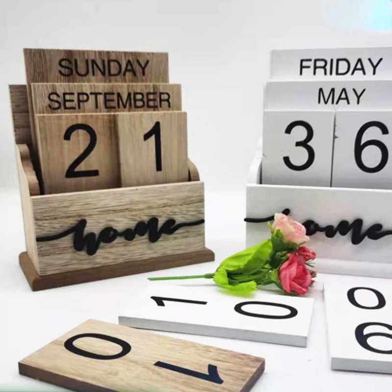 Wooden Perpetual Calendar Eternal Blocks Month Date Display Desktop Accessories Photography Props Home Office Decor Ornaments
Wooden Perpetual Calendar Eternal Blocks Month Date Display Desktop Accessories Photography Props Home Office Decor Ornaments