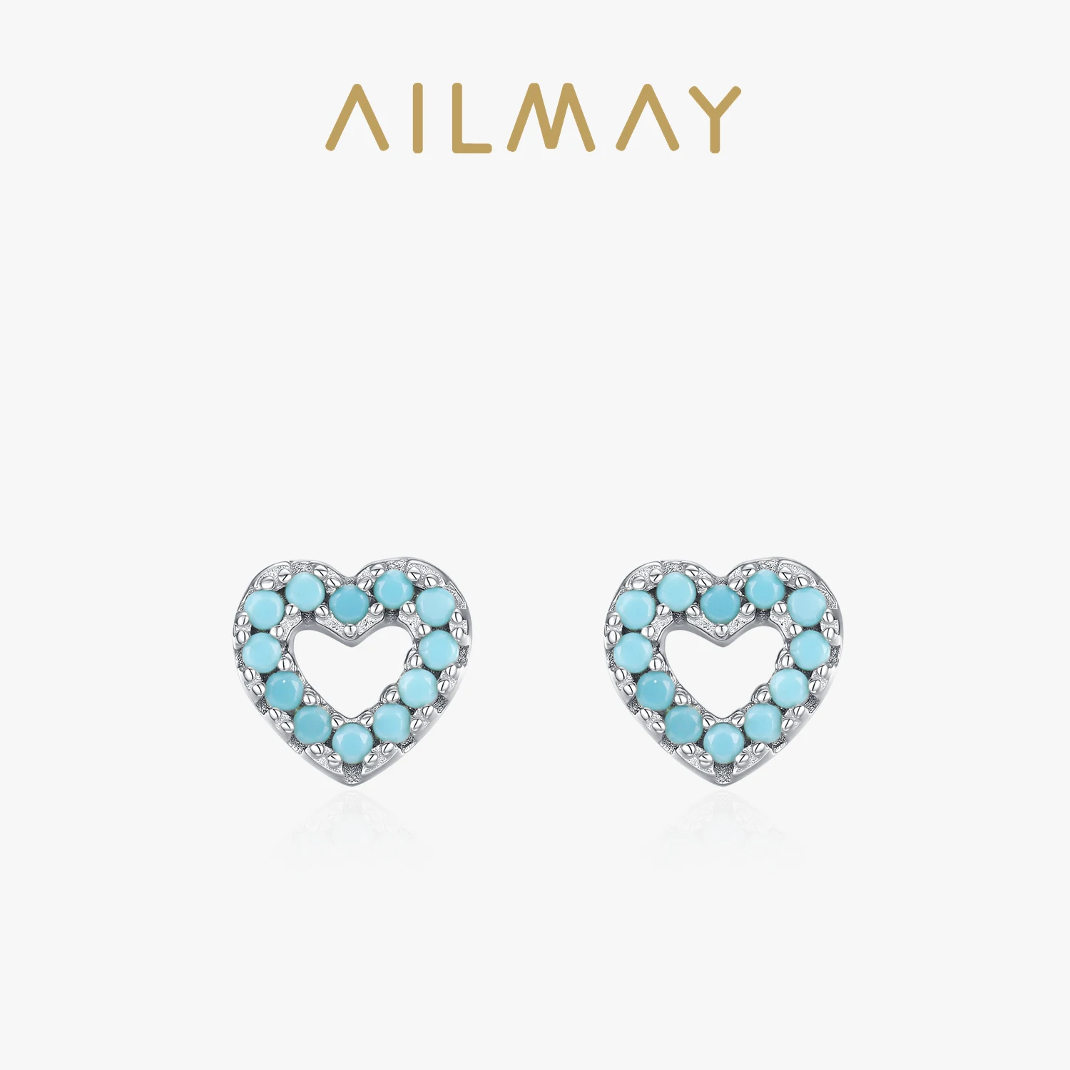 Ailmay 925 Sterling Silver Fashion Turquoise Stone hollow-out Heart Design Earrings For Women Romantic Jewelry Anniversary Gift
Ailmay 925 Sterling Silver Fashion Turquoise Stone hollow-out Heart Design Earrings For Women Romantic Jewelry Anniversary Gift