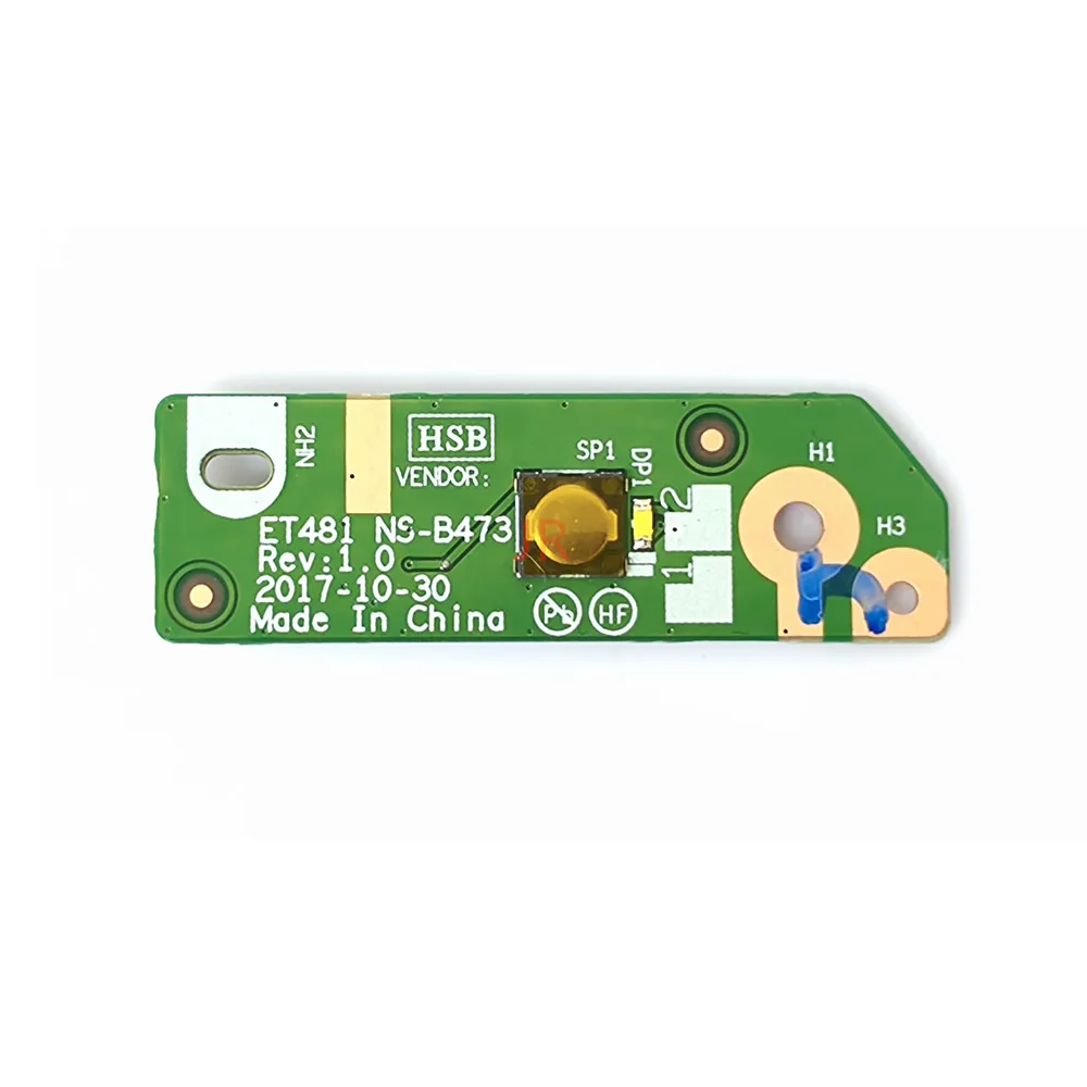 New NS-B473 For Lenovo ThinkPad T480s Laptop Power Button Board without Cable FRU 01ER992 100% Test OK
New NS-B473 For Lenovo ThinkPad T480s Laptop Power Button Board without Cable FRU 01ER992 100% Test OK