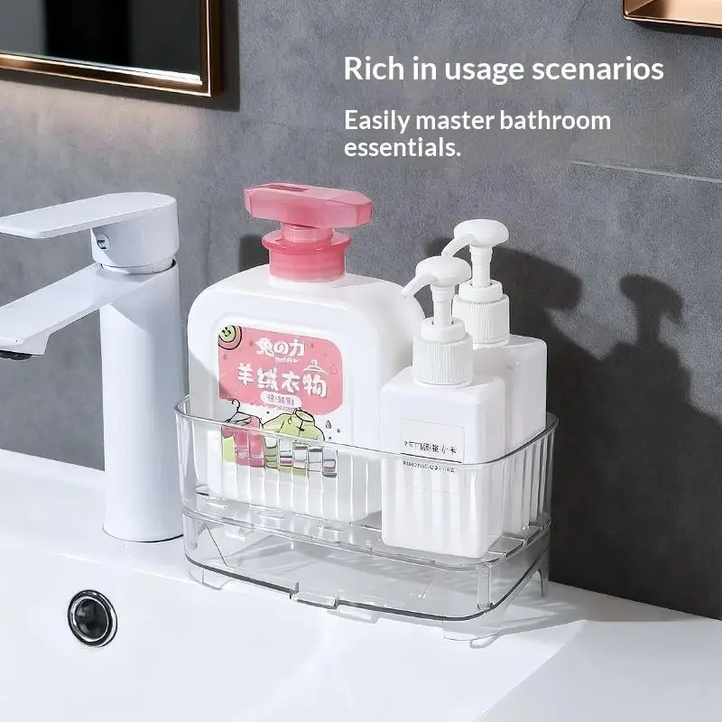 Transparent Sink Sponge Holder with Detachable Drain Base Non-slip Kitchen Storage Organizer for Soap Scrubbers
Transparent Sink Sponge Holder with Detachable Drain Base Non-slip Kitchen Storage Organizer for Soap Scrubbers