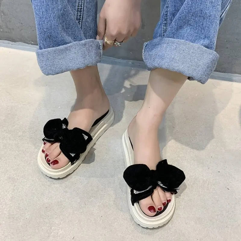 New 2023 Sandals Lady Summer Fairy Style Fashion Student Thick Soled Roman Flat Shoes Indoor Slippers Slides Butterfly-knot
New 2023 Sandals Lady Summer Fairy Style Fashion Student Thick Soled Roman Flat Shoes Indoor Slippers Slides Butterfly-knot
