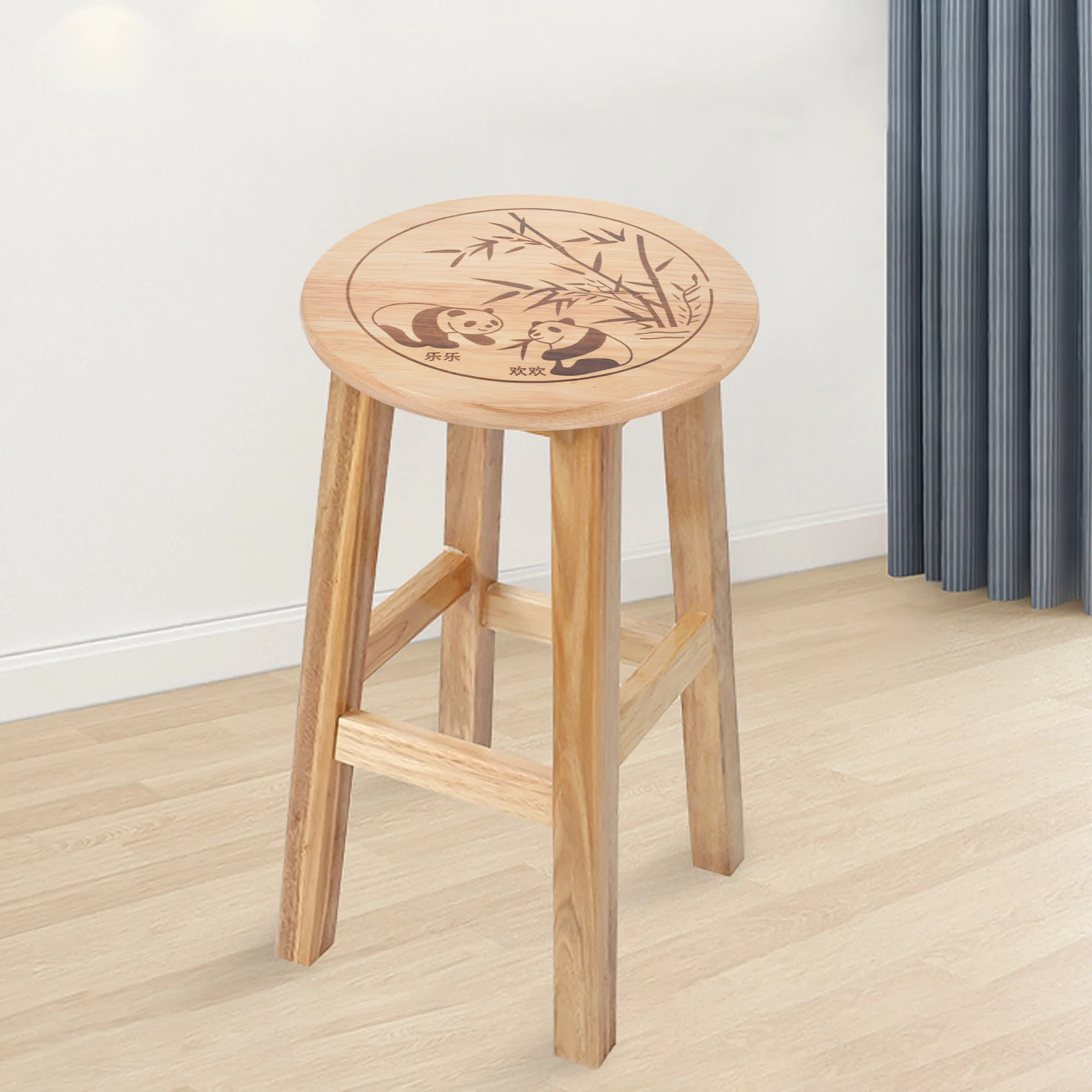 Wooden Panda Replacement Seat Round Smooth Family Dining Bar Round Stools Supply Kitchen Bar Pub Garden Suitable 
Wooden Panda Replacement Seat Round Smooth Family Dining Bar Round Stools Supply Kitchen Bar Pub Garden Suitable