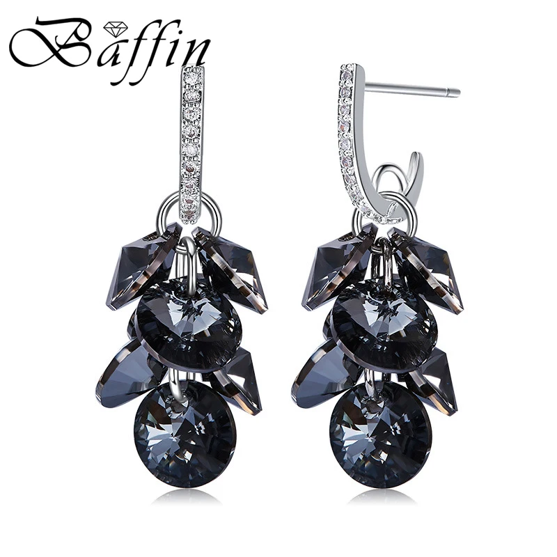 Korean Women Evening Drop Earrings Tassel Rhinestone Piercing for Party Wedding Silver Ear Pin Jewelry Crystals from Austria
Korean Women Evening Drop Earrings Tassel Rhinestone Piercing for Party Wedding Silver Ear Pin Jewelry Crystals from Austria