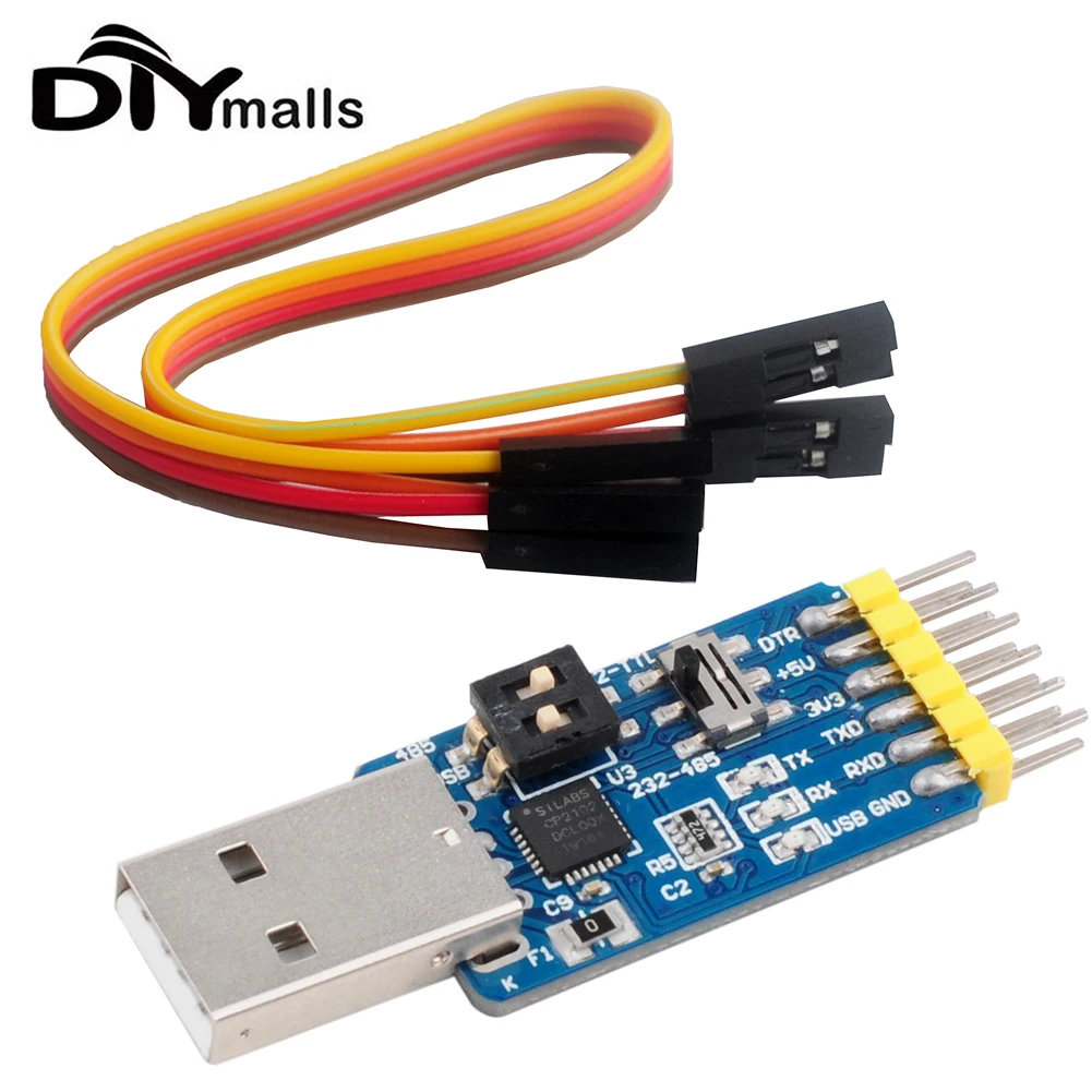 1/2PCS USB CP2102 to TTL RS232 USB to TTL RS485 Serial Module 3.3V 5V 6 in 1 Convert Module Good
1/2PCS USB CP2102 to TTL RS232 USB to TTL RS485 Serial Module 3.3V 5V 6 in 1 Convert Module Good