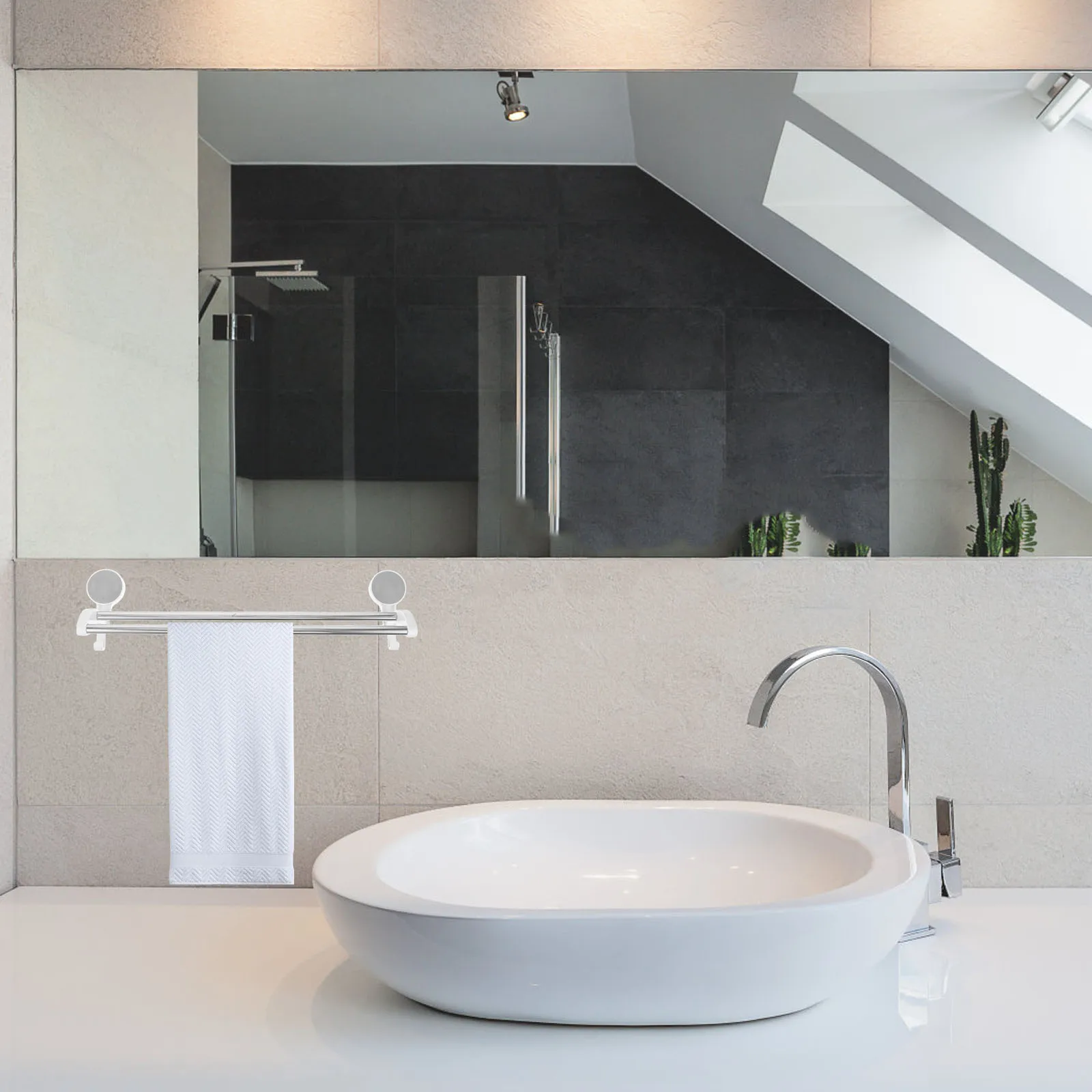 Stainless Steel Double Towel Rack Wall Mounted No Drill Holder for Bathroom Kitchen Easy Install Space Saving Towel Organizer
Stainless Steel Double Towel Rack Wall Mounted No Drill Holder for Bathroom Kitchen Easy Install Space Saving Towel Organizer