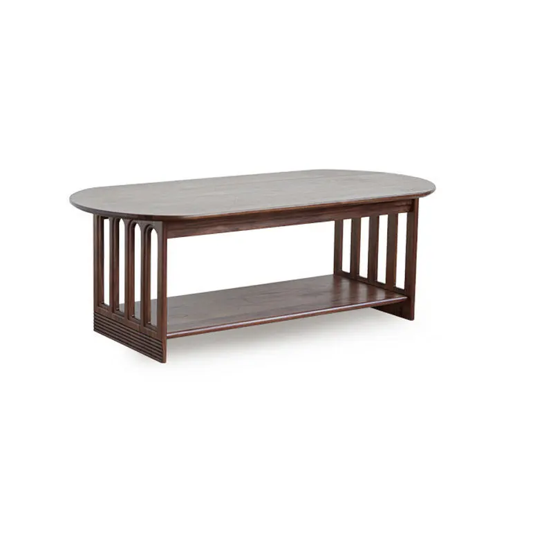 Nordic all solid wood, black walnut coffee table living room, simple Japanese cherry wood for home use, retro tea table 
Nordic all solid wood, black walnut coffee table living room, simple Japanese cherry wood for home use, retro tea table