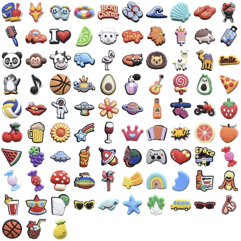 93-115 Pieces Bulk Shoe Charms for Crocs Accessories Animal Shoes Charm for Croc Decorations Pins Men Jeans Woman Clogs Clips
93-115 Pieces Bulk Shoe Charms for Crocs Accessories Animal Shoes Charm for Croc Decorations Pins Men Jeans Woman Clogs Clips