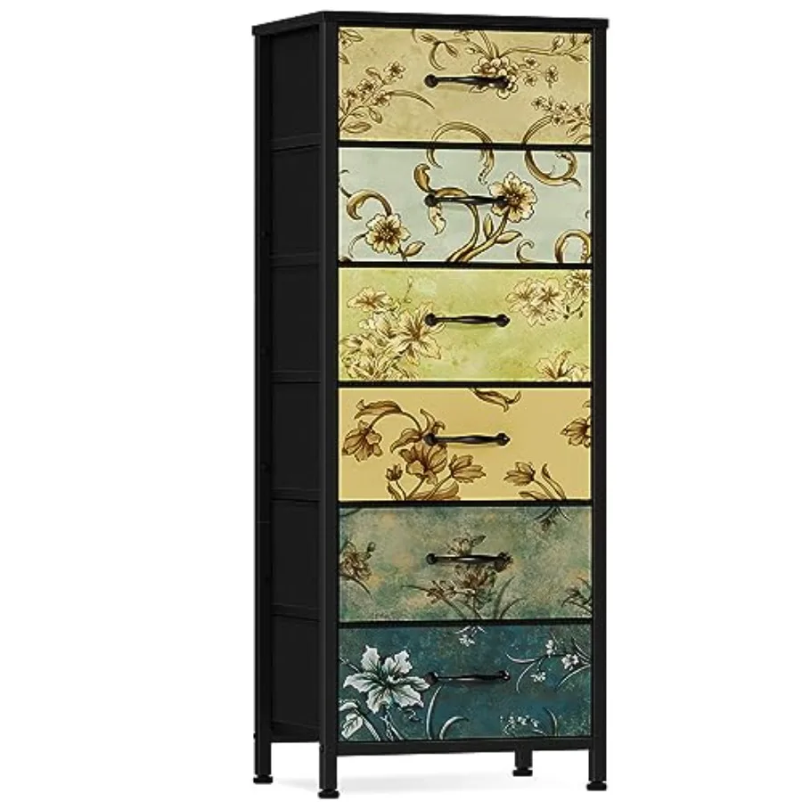 Tall 6 Drawers Dresser Vintage Storage Organizer Unit with Fabric Bins for Bedroom Living Room Closet Nursery Dorm Entryway Bed
Tall 6 Drawers Dresser Vintage Storage Organizer Unit with Fabric Bins for Bedroom Living Room Closet Nursery Dorm Entryway Bed