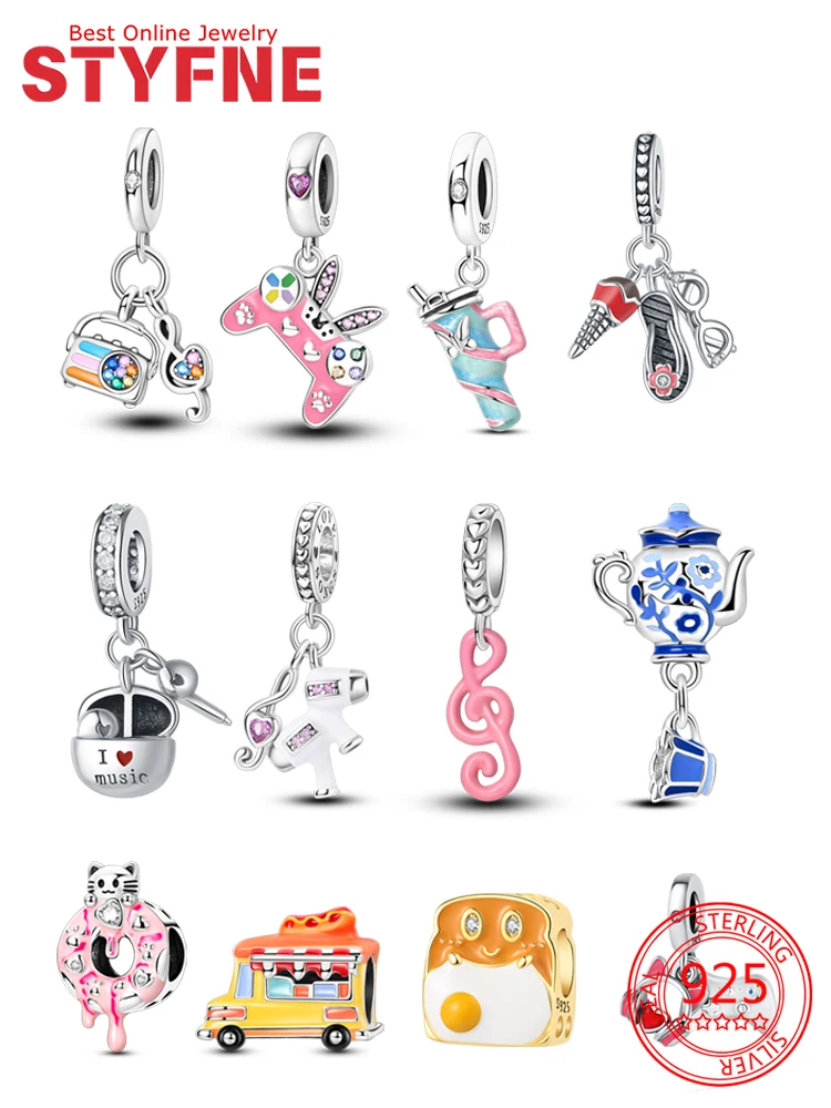 925 Silver Charms Daily Necessities Mug Game Machine Sound Car Donuts Beads Pendant Fit Original Bracelets Making Jewelry Gifts
925 Silver Charms Daily Necessities Mug Game Machine Sound Car Donuts Beads Pendant Fit Original Bracelets Making Jewelry Gifts