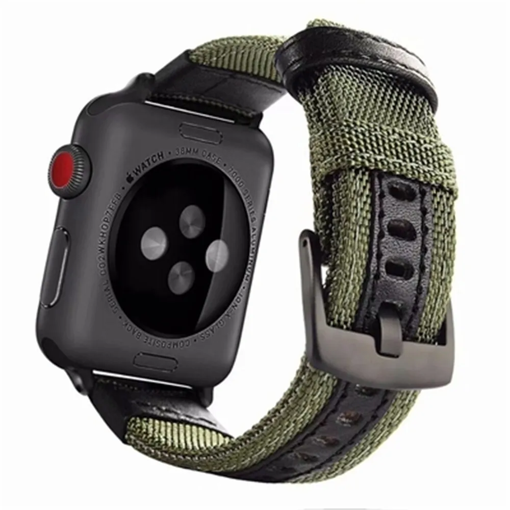 Ремешок нейлоновый кожаный для Apple Watch Band 40 мм 44 мм 42 мм 38 мм, тканый брезентовый браслет для наручных часов iwatch series 7 6 5 43 se
Ремешок нейлоновый кожаный для Apple Watch Band 40 мм 44 мм 42 мм 38 мм, тканый брезентовый браслет для наручных часов iwatch series 7 6 5 43 se