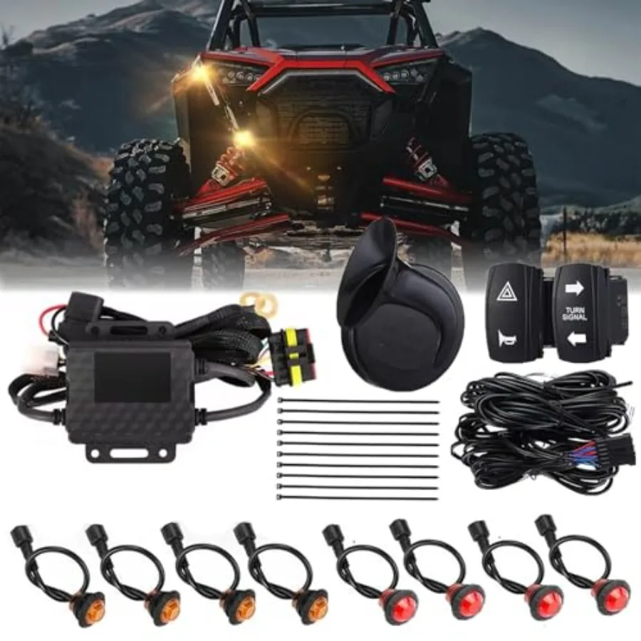 Комплект поворотников для UTV с гудком 110D, предварительно подключенный, Plug and Play, универсальный для UTV/ATV, с тумблером и функцией аварийной сигнализации, для уличного использования
Комплект поворотников для UTV с гудком 110D, предварительно подключенный, Plug and Play, универсальный для UTV/ATV, с тумблером и функцией аварийной сигнализации, для уличного использования