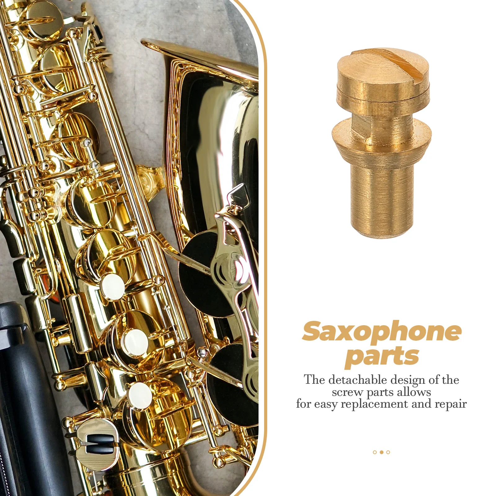 Saxophone Linkage Key Screw Copper Detachable Adjustable Replacement Accessory Precision Machined for Alto Tenor Soprano Sax
Saxophone Linkage Key Screw Copper Detachable Adjustable Replacement Accessory Precision Machined for Alto Tenor Soprano Sax