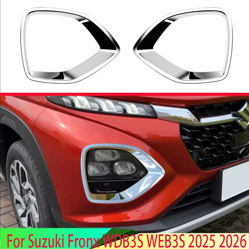 For Suzuki Fronx WDB3S WEB3S 2025 2026 Car Accessories ABS Chrome Front Fog Light Lamp Cover Trim Molding Bezel Garnish
For Suzuki Fronx WDB3S WEB3S 2025 2026 Car Accessories ABS Chrome Front Fog Light Lamp Cover Trim Molding Bezel Garnish