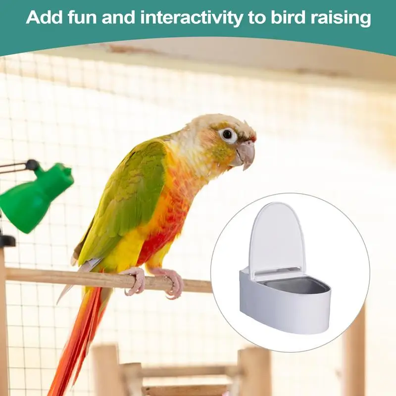 Multifunctional PP Bird Water Bath Box Bathtub Parrot For Parakeet Hanging toilet Training Utilities Removable Adhesive Mounted
Multifunctional PP Bird Water Bath Box Bathtub Parrot For Parakeet Hanging toilet Training Utilities Removable Adhesive Mounted
