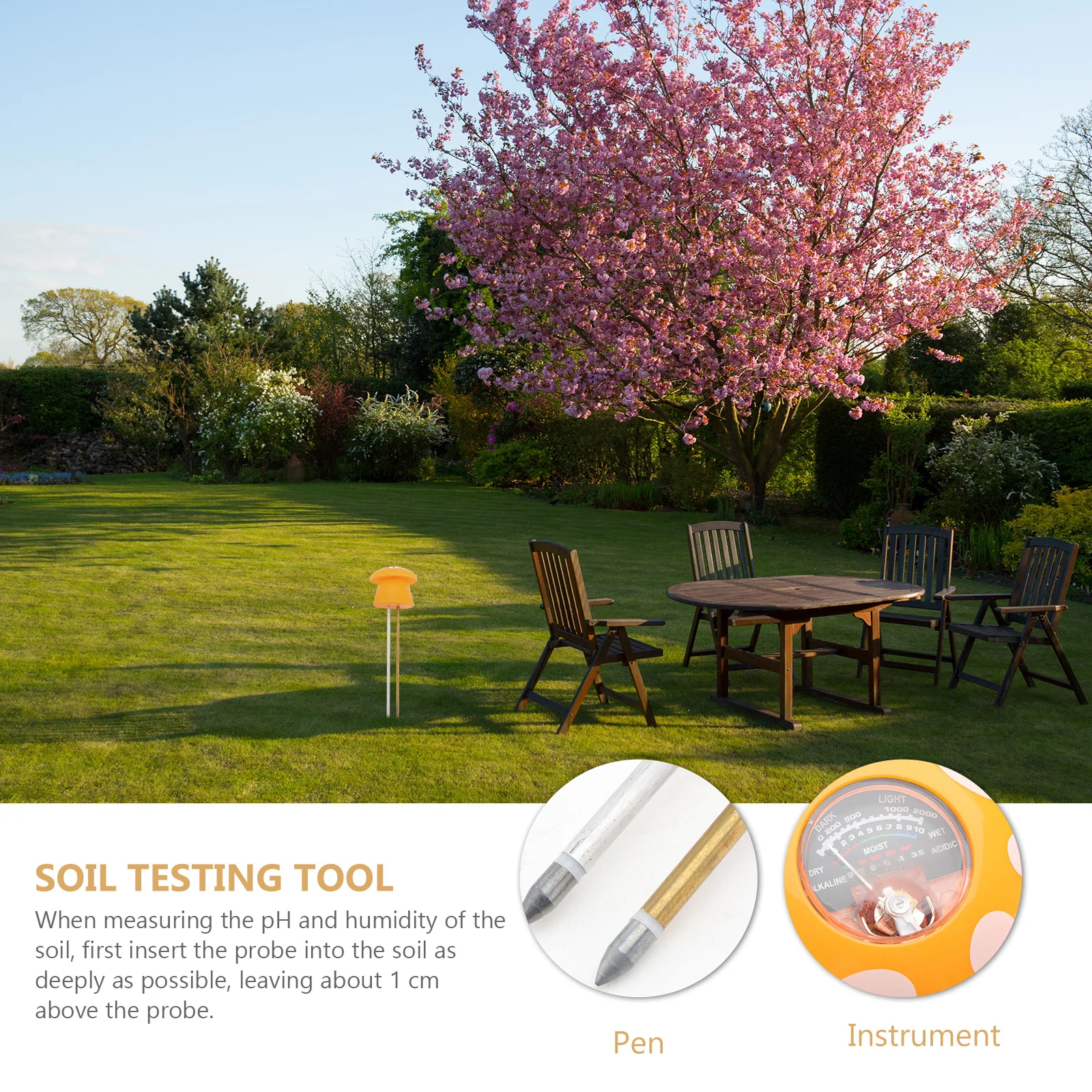 Three-in-One Soil Testing Tool Gardening Equipment Accurate PH Level Measurement Instant Reading No Soil PH Tester
Three-in-One Soil Testing Tool Gardening Equipment Accurate PH Level Measurement Instant Reading No Soil PH Tester