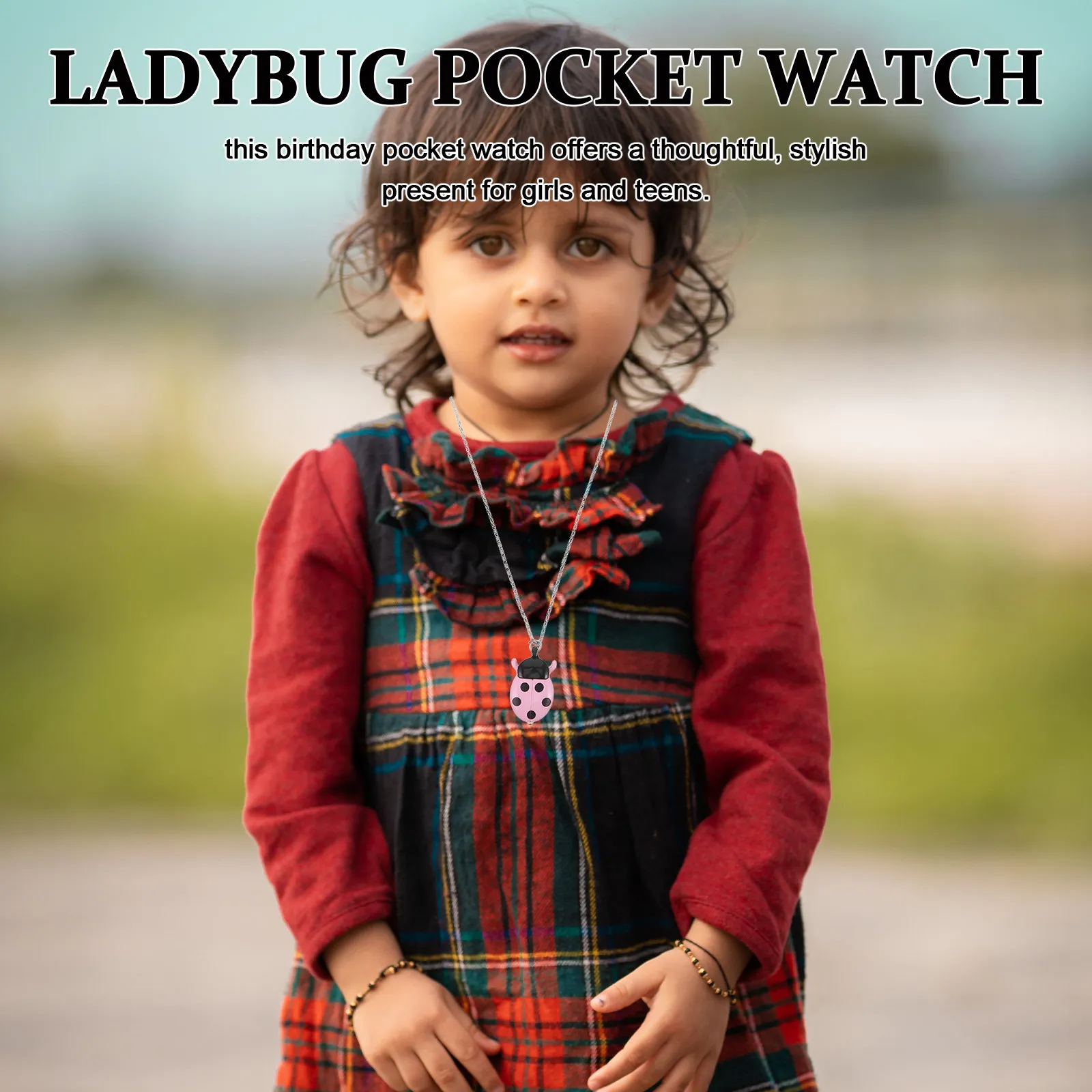 Ladybug Pocket Watch Vintage Quartz Alloy Smooth Finish Arabic Numerals Necklace Pendant for Birthday Christmas
Ladybug Pocket Watch Vintage Quartz Alloy Smooth Finish Arabic Numerals Necklace Pendant for Birthday Christmas
