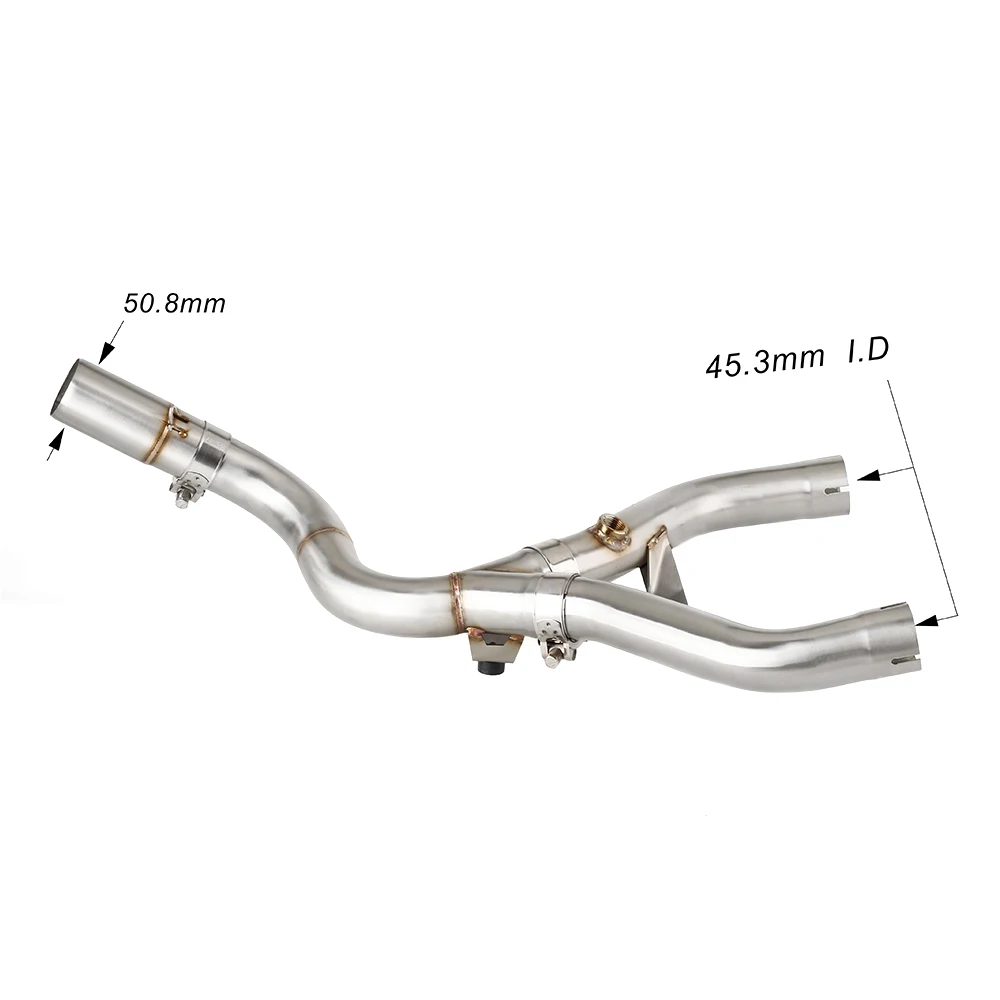 For BMW 850R (2004–2007) R1150 R 2001 to 2005 R1150GS / ADV (1999–2004)Escape Motorcycle Exhaust Middle Link Pipe Slip-On
For BMW 850R (2004–2007) R1150 R 2001 to 2005 R1150GS / ADV (1999–2004)Escape Motorcycle Exhaust Middle Link Pipe Slip-On