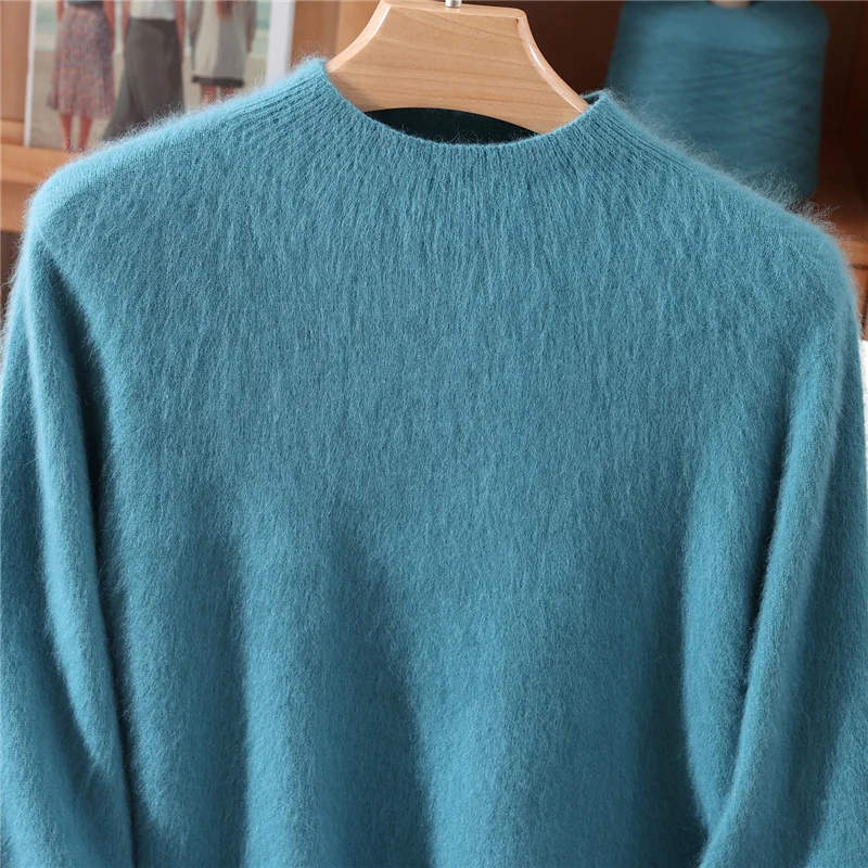 Autumn And Winter Half-High-Necked Female Mink Wool Pullover Long-Sleeved Knitted Padded Warm Bottoming Shirt
Autumn And Winter Half-High-Necked Female Mink Wool Pullover Long-Sleeved Knitted Padded Warm Bottoming Shirt
