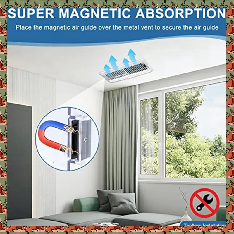 ABLQ 4 Piece Magnetic Vent Covers For Ceiling Adjustable For Home Ceiling Registers/Floor/Heat, 4 Packs
ABLQ 4 Piece Magnetic Vent Covers For Ceiling Adjustable For Home Ceiling Registers/Floor/Heat, 4 Packs