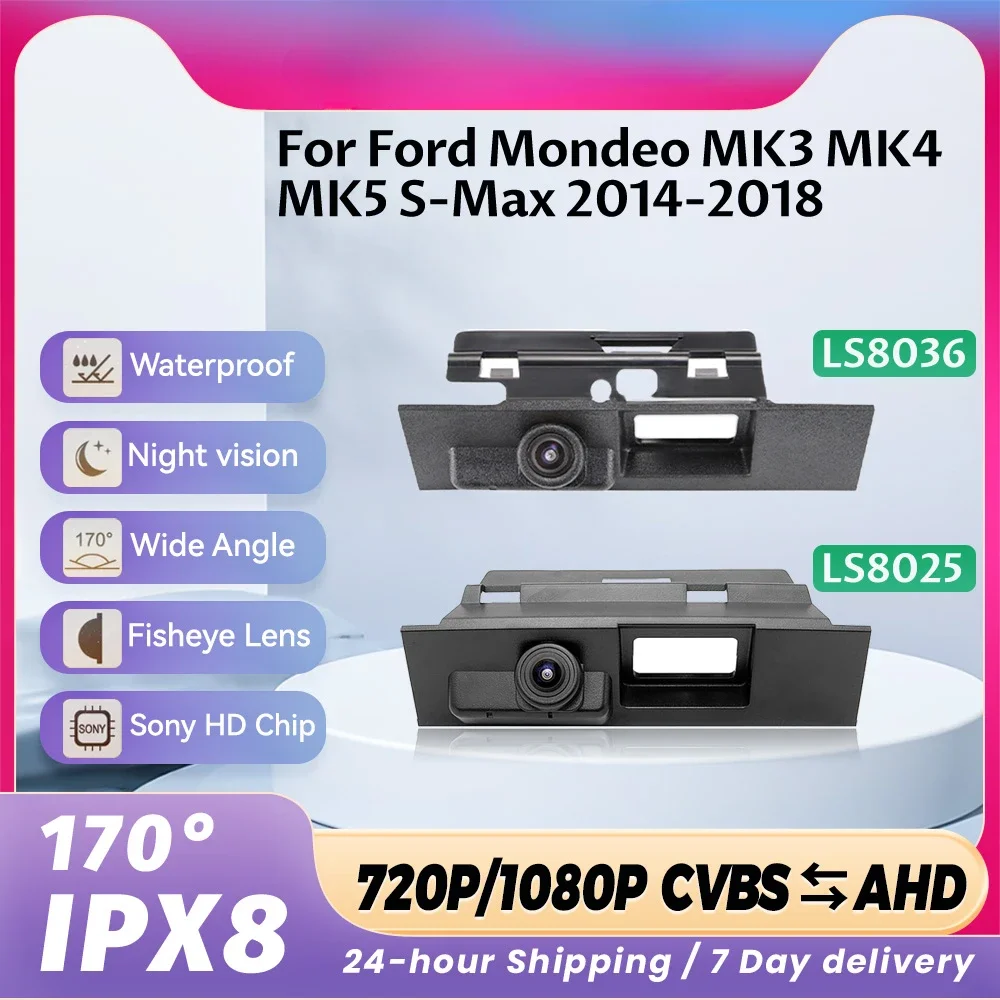 170 Degree MCCD AHD 1080P Vehicle Trunk Switch Handle Car Rear View Camera For Ford Mondeo MK3 MK4 MK5 S-Max 2014-2018
170 Degree MCCD AHD 1080P Vehicle Trunk Switch Handle Car Rear View Camera For Ford Mondeo MK3 MK4 MK5 S-Max 2014-2018