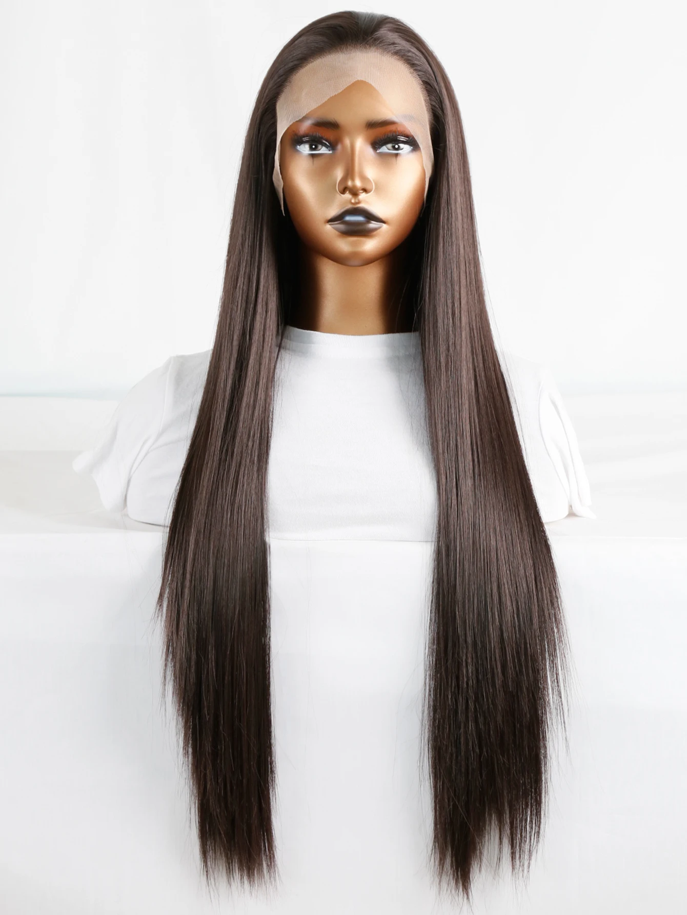 Fashiomag Long Straight Brown Mix Lace Front Cap Heat Resistant Fiber Wigs Womem Soft Natural Party Wigs
Fashiomag Long Straight Brown Mix Lace Front Cap Heat Resistant Fiber Wigs Womem Soft Natural Party Wigs