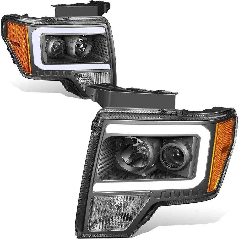 Светодиодные фары DRL в сборе, совместимые с Ford F-150 2009-2014 годов, замена фар с проектором ближнего света, светодиодные дневные ходовые огни
Светодиодные фары DRL в сборе, совместимые с Ford F-150 2009-2014 годов, замена фар с проектором ближнего света, светодиодные дневные ходовые огни