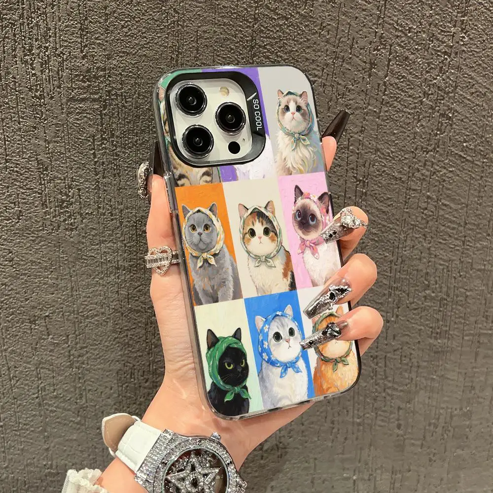 Cat wears a headscarf case for iPhone 16 15 14 13 12 11 Pro/ Max/Plus shock-proof rear cover anti-fingerprint
Cat wears a headscarf case for iPhone 16 15 14 13 12 11 Pro/ Max/Plus shock-proof rear cover anti-fingerprint