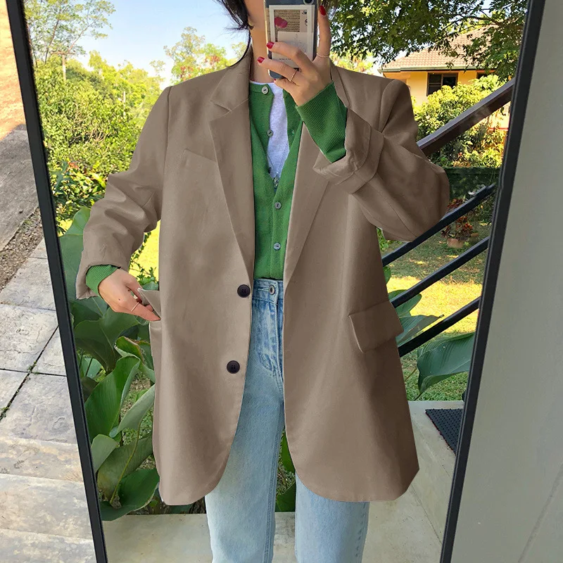 Slim Fit Casual Black Suit Jacket Women's Spring Autumn 2023 Loose Style Fashionable Korean Version Lightweight British Style
Slim Fit Casual Black Suit Jacket Women's Spring Autumn 2023 Loose Style Fashionable Korean Version Lightweight British Style