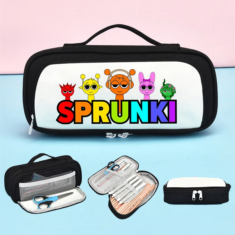Sprunkis Large Capacity Pencil Case Cartoon Anime Portable Pen Bag Student Youth Double-layer Zipper Pen Pouch Stationery Gifts
Sprunkis Large Capacity Pencil Case Cartoon Anime Portable Pen Bag Student Youth Double-layer Zipper Pen Pouch Stationery Gifts
