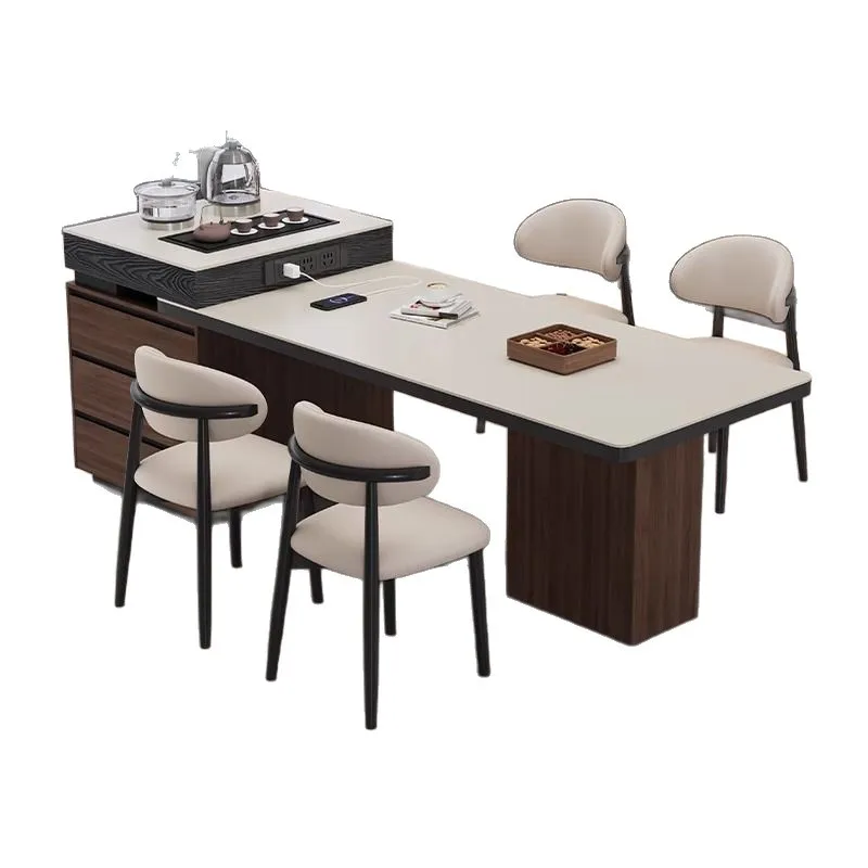 Solid wood island dining table integrated, small household, telescopic rectangular coffee table
Solid wood island dining table integrated, small household, telescopic rectangular coffee table