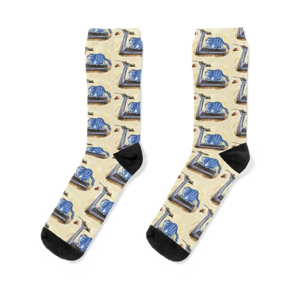 A Fat Blue Cat Runs On A Treadmill For Sausage Socks colored bright garter christmas gift winter Socks Women's Men's
A Fat Blue Cat Runs On A Treadmill For Sausage Socks colored bright garter christmas gift winter Socks Women's Men's