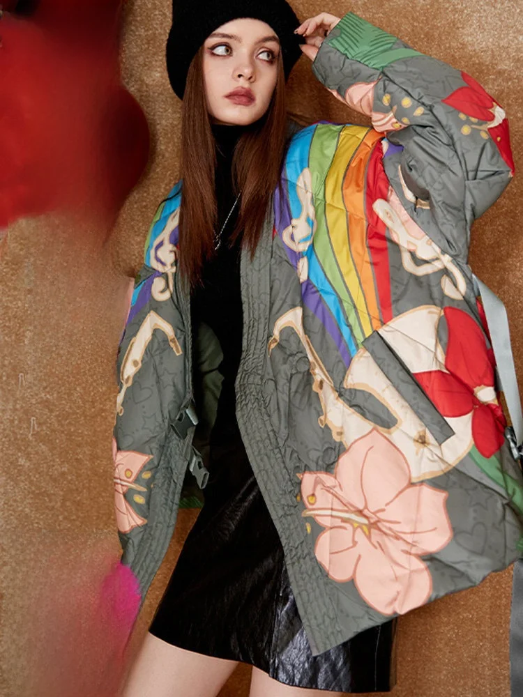 Warm ort Printed Women's Puffer Jaet Fairy's ket Heart Design Casual Sle V-Ne Long Sve Polyester Fiber Du down
Warm ort Printed Women's Puffer Jaet Fairy's ket Heart Design Casual Sle V-Ne Long Sve Polyester Fiber Du down