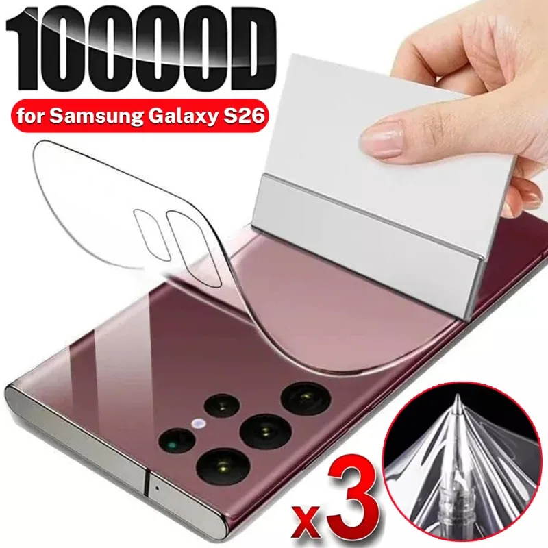 3/2/1PCS Flexible Hydrogel Film for Samsung Galaxy S26 Plus Ultra S26+ S26U HD Anti-scratch Back Screen Protectors Soft Films
3/2/1PCS Flexible Hydrogel Film for Samsung Galaxy S26 Plus Ultra S26+ S26U HD Anti-scratch Back Screen Protectors Soft Films