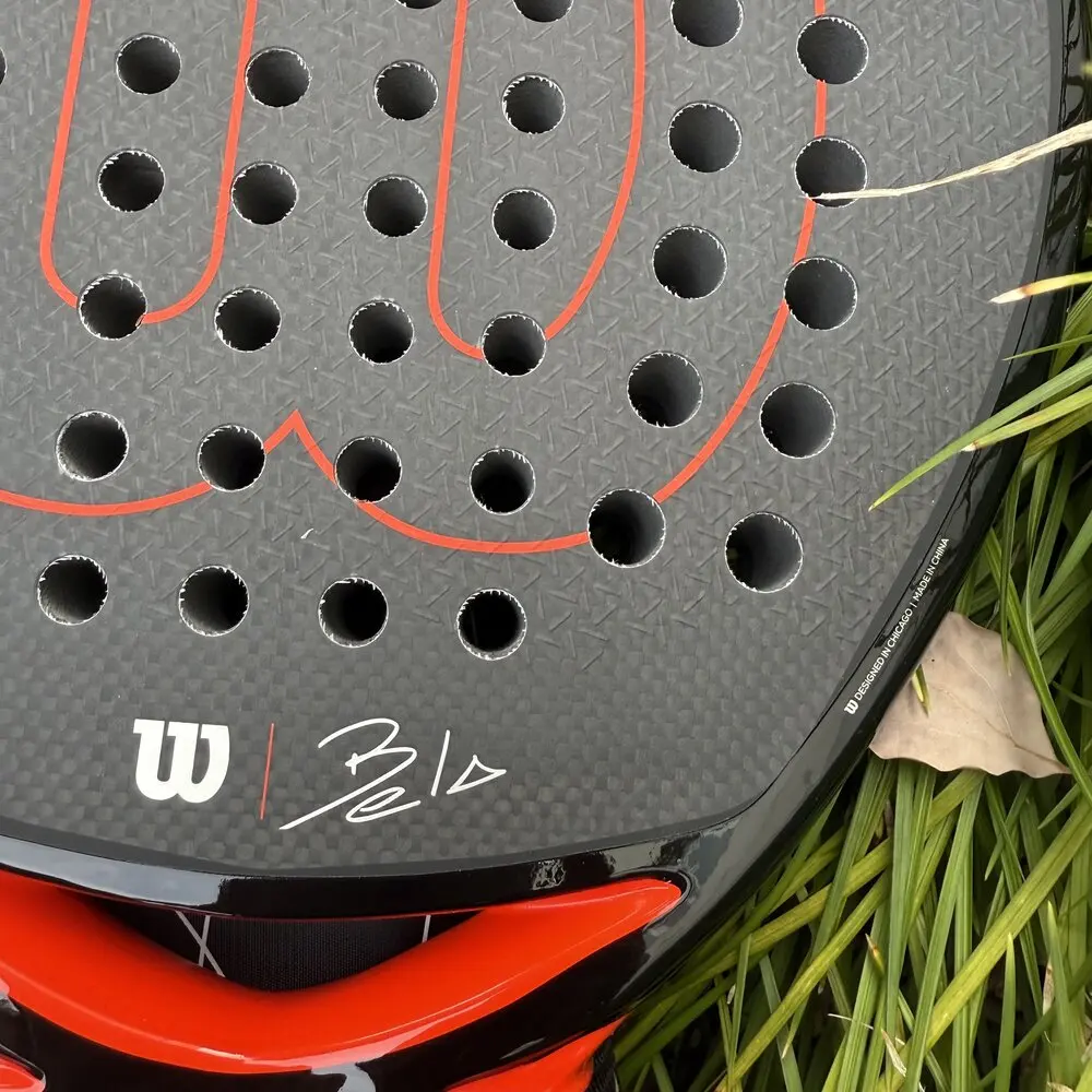 Genuine Wilson Professional Tennis Rackets with Eva Memory Flex Foam Core Padel Racquets Carbon Fibre Surface Diamond Shape
Genuine Wilson Professional Tennis Rackets with Eva Memory Flex Foam Core Padel Racquets Carbon Fibre Surface Diamond Shape