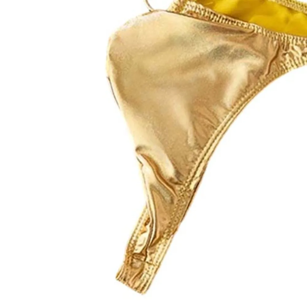 Men Lingerie Glossy Patent Leather Sexy T-panties Bulge Pouch Underwear G-String With Metal Buckle Thongs Briefs
Men Lingerie Glossy Patent Leather Sexy T-panties Bulge Pouch Underwear G-String With Metal Buckle Thongs Briefs