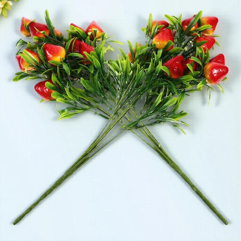 2Pcs Artificial Strawberry Branches Bright Color Fake Strawberry Ornament Party Home Decoration Accessories
2Pcs Artificial Strawberry Branches Bright Color Fake Strawberry Ornament Party Home Decoration Accessories