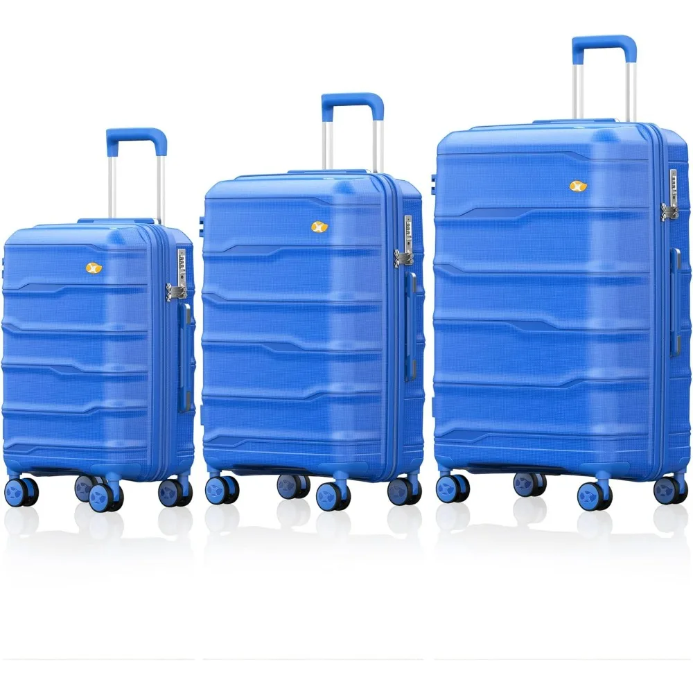 MGB Lightweight Luggage with Spinner Wheels, 3-Piece Travel Suitcase PP Soft Side Luggage Set with TSA Lock,Ultramarine Blue (20
MGB Lightweight Luggage with Spinner Wheels, 3-Piece Travel Suitcase PP Soft Side Luggage Set with TSA Lock,Ultramarine Blue (20