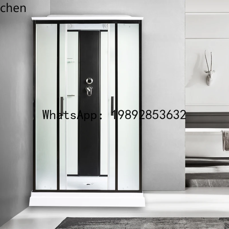 rectangular shower room integrated bathroom with steam bath bathroom glass partition household
rectangular shower room integrated bathroom with steam bath bathroom glass partition household