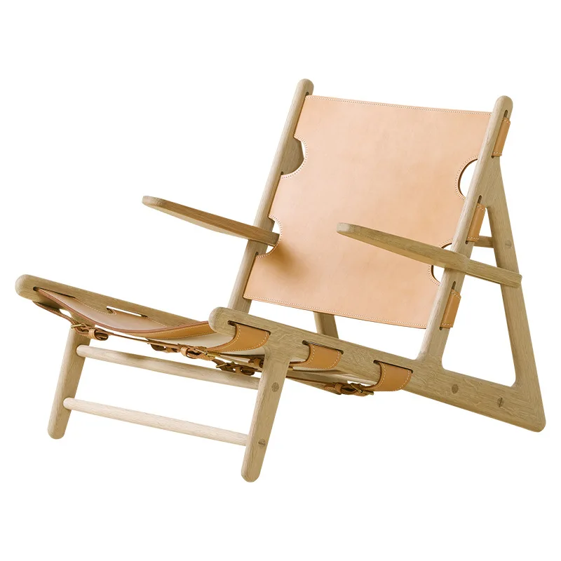 Simple sofa chair Solid wood hunting chair Saddle leather casual oak recliner
Simple sofa chair Solid wood hunting chair Saddle leather casual oak recliner