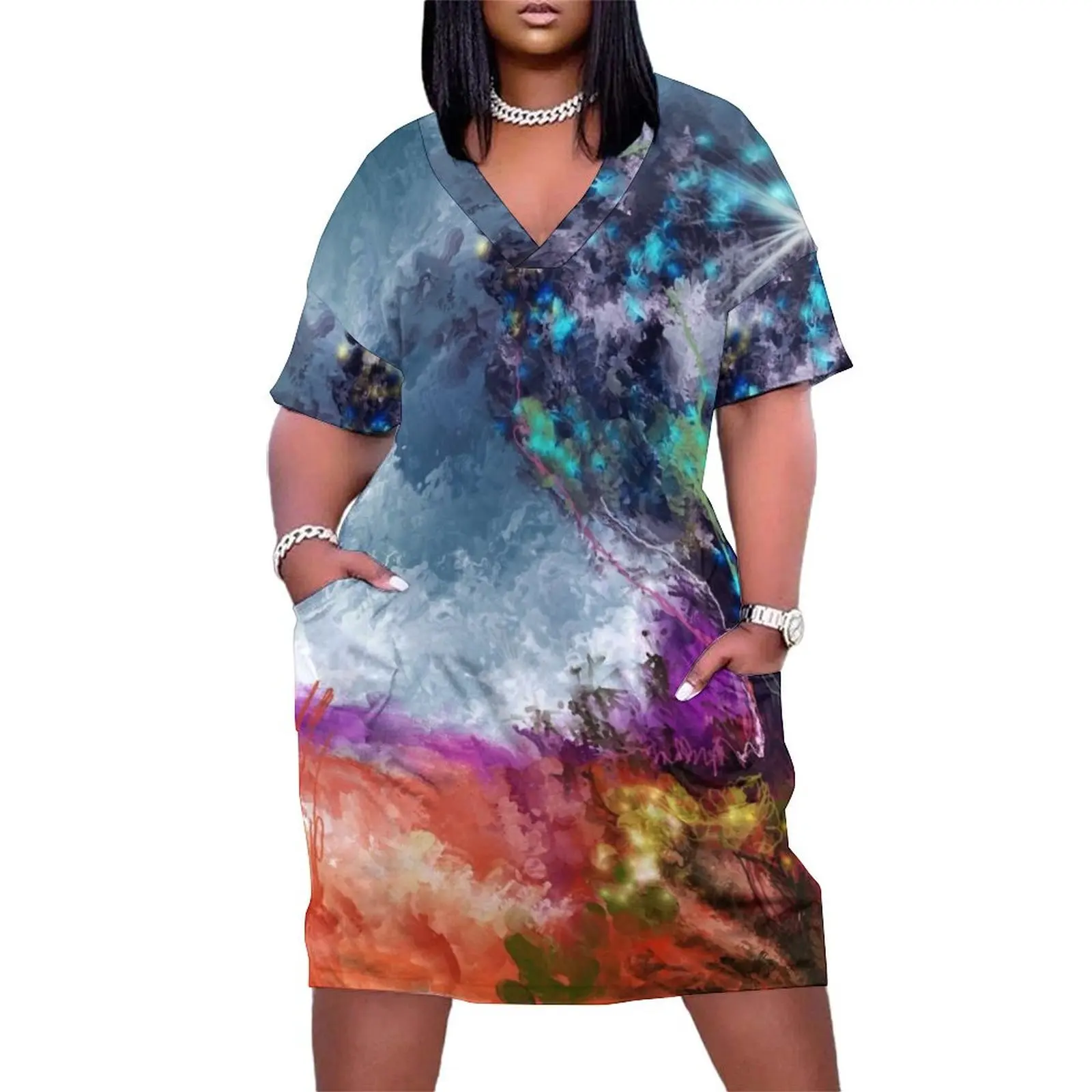 Abstract Art - Dark Trees Loose Pocket Dress elegant guest wedding dress Casual dresses
Abstract Art - Dark Trees Loose Pocket Dress elegant guest wedding dress Casual dresses