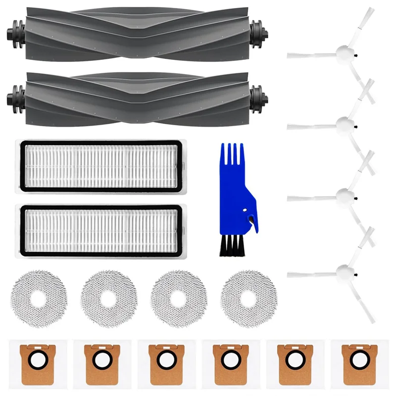 Запасные части для робота-пылесоса Dreame L10s L10 Pro Ultra: основная и боковые щетки, HEPA-фильтр, салфетки для влажной уборки, мешки для сбора пыли — A54Q
Запасные части для робота-пылесоса Dreame L10s L10 Pro Ultra: основная и боковые щетки, HEPA-фильтр, салфетки для влажной уборки, мешки для сбора пыли — A54Q