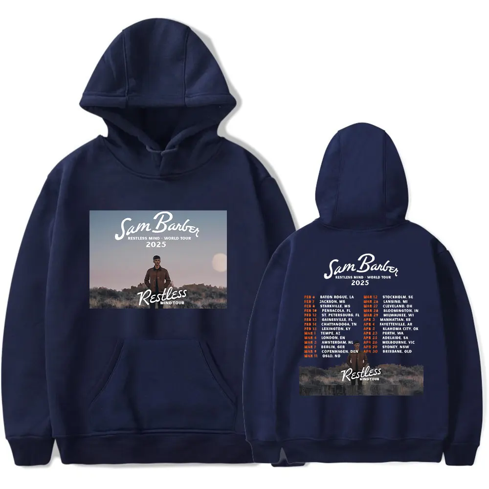 Sam Barber Merch Restless Mind Tour толстовки с капюшоном на шнурке и карманами для мужчин/женщин фанаты уличная одежда концертный пуловер
Sam Barber Merch Restless Mind Tour толстовки с капюшоном на шнурке и карманами для мужчин/женщин фанаты уличная одежда концертный пуловер