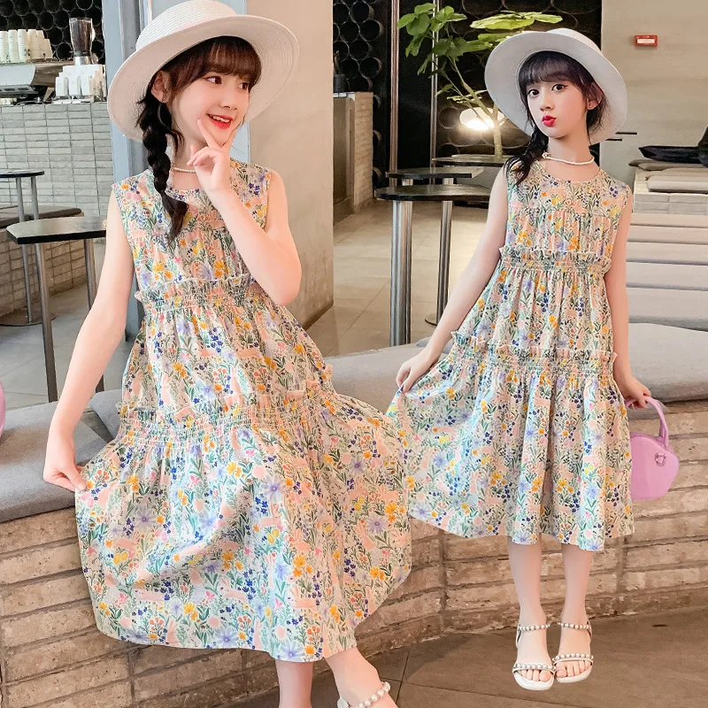 2025 Korea Summer Toddler Girl One-piece Dress Children Dress Children Sleeveless Dress Kid Sundress Fashion Clothing Kid Dress
2025 Korea Summer Toddler Girl One-piece Dress Children Dress Children Sleeveless Dress Kid Sundress Fashion Clothing Kid Dress